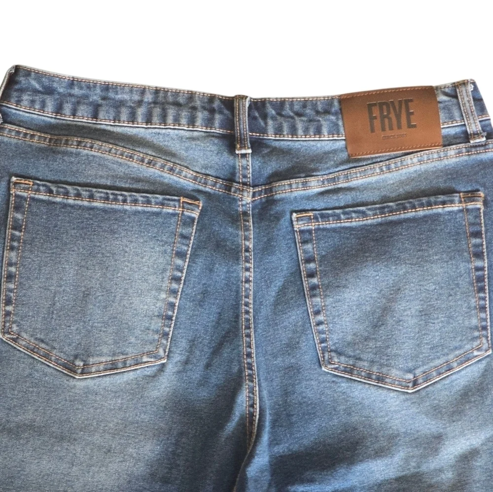 Frye Classic Blue Denim Jeans High Rise Straight Leg 10